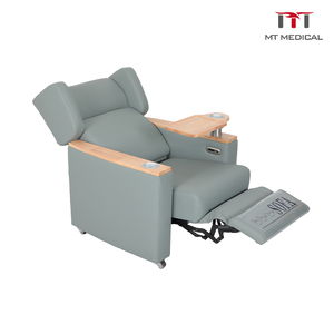 Silla de Infusión Manual MT Medical con Respaldo Segmentado, Soporte para Vía Intravenosa Ajustable, Portavasos, Tela de PVC, Silla de <span class=keywords><strong>Transfusión</strong></span> para Pacientes - Product Image 2