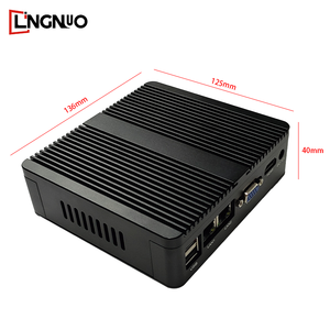 Mini PC Industrial con Procesador de Doble Núcleo, Accesorio Informático Integrado, Mini Ordenador sin Ventilador de Aluminio - Product Image 2