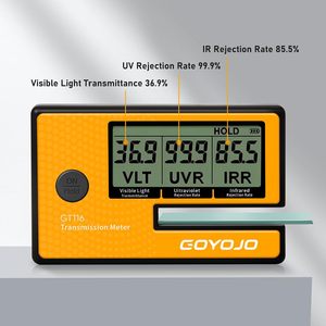 Garantie 1 an GOYOJO GT116 3-en-1 Mètre de teinte numérique, Mètre de transmission pour film solaire automobile, Alimenté par batterie, Détection VL UV IR - Product Image 4