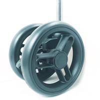 Ensemble de roues pivotantes en plastique de 6 pouces pour poussette bébé, capacité de charge de 20 à 25 kg, pour chariot à main et poussette