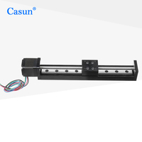 Micro-actuateur linéaire 12-24V T6 à vis sans fin, mini-moteur pas à pas linéaire, rail linéaire, course 50-800mm, petit guide linéaire pour robot