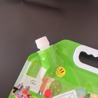 Sac à eau pliable sans BPA de 5 L, conteneur d'eau en plastique de qualité alimentaire avec poignée pour le camping en plein air et la randonnée