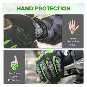 Fabricant de gants de course à cinq doigts personnalisés Gants d'équitation de moto résistants à l'usure pour le sport Gants de vélo de style motard - Product Image 6