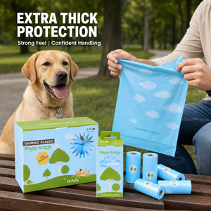 Wholesale Supplier D2W Degradable PE Pet Waste <b>Bags</b> Leak Proof Extra Thick Custom Logo Size Color Packaging - Product Image 1