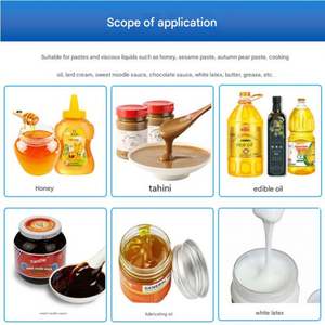 Máquina de llenado y envasado cuantitativo de pasta de sésamo, miel líquida y pasta viscosa con sistema de pesaje y silicona - Product Image 6