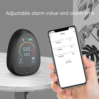 Analizador de Gases IAQ Portátil, Detector de Dióxido de Carbono con Wifi Tuya, Registrador de Datos, Medidor de CO2, Monitor de Concentración de CO2, 10,000 ppm