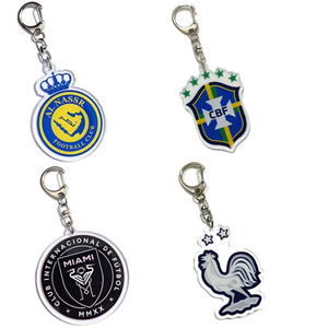 Porte-clés en acrylique de club de football, souvenir, cadeaux pour les fans de football, équipe de football personnalisée, porte-clés, cadeaux promotionnels - Product Image 3