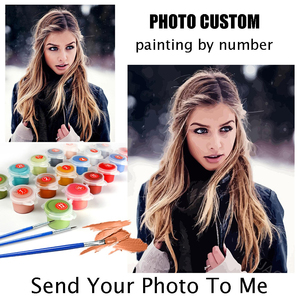 Personalidad foto personalizada DIY <span class=keywords><strong>pintura</strong></span> <span class=keywords><strong>por</strong></span> números 24/36/48 colores acrílico <span class=keywords><strong>pintura</strong></span> personalizada <span class=keywords><strong>por</strong></span> números Kit - Product Image 2