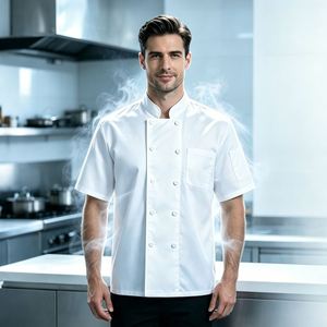 เสื้อแจ็คเก็ตเชฟสำหรับโรงแรม ชุดยูนิฟอร์มพ่อครัว - Product Image 4