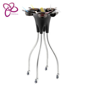 T0144-C-extensiones de cabello para salón de belleza, soporte de extensión de cabello 2022, con carritos de bloqueo, ABS y PP, color negro, novedad - Product Image 4