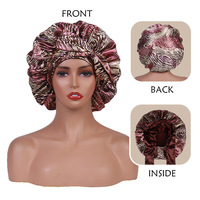 Bonnet de nuit double nœud en tissu coloré pour femme africaine, grande taille, personnalisé, vente en gros, nouveau modèle