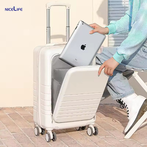 طقم أمتعة حمل 20-24-28 بوصة من 3 قطع حقائب خفيفة الوزن من مادة ABS بقشرة صلبة مع جيب أمامي وعجلات دوارة - Product Image 3