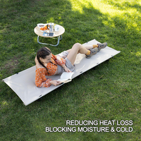 Lit pliant portable en aluminium moderne pour le camping en plein air, lit de camp ultraléger pour les randonneurs