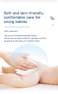 Etichetta personalizzata puro materiale Spunlace morbido protezione salviettine umidificate per bambini 80 pz confezionate opzioni profumate - Product Image 6