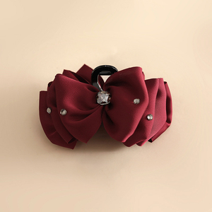 Venta al por mayor pinza de pelo de <span class=keywords><strong>trabajo</strong></span> profesional para las mujeres Banco Hotel Hospital enfermera <span class=keywords><strong>trabajo</strong></span> lazo grande red bolsillo accesorios para el cabello - Product Image 2
