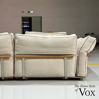 Canapé en tissu de coton et de lin de style moderne VOXHOME pour salon, chambre à coucher, meubles de maison, canapé modulaire sectionnel