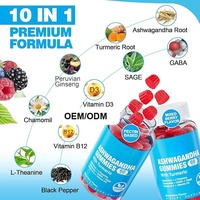 Permen Ashwagandha Pereda Stres, Menenangkan, Bebas Gula, Suplemen Herbal untuk Tidur, Grosir, Campuran Adaptogen