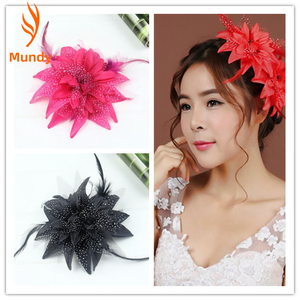 Clip Floral de Plumas Suaves para Atuendos de Actuación, Idea de Regalo para Celebraciones Festivas, para Invitados de Boda, Fiestas y Eventos Especiales - Product Image 4
