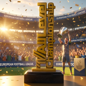 निर्माता धातु ट्रॉफी पदक कस्टम वर्णमाला गोल्ड डिजाइन ट्रॉफी पुरस्कार कॉर्पोरेट सम्मान - Product Image 1