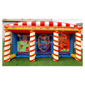 Arena de Juegos Inflable 3 en 1 del Salvaje Oeste: Lanzamiento de Cactus, Desafío del Lazo y Lanzamiento de Barriles para Fiestas y Eventos - Product Image 4