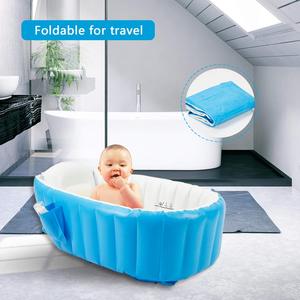 Bañera inflable para bebé modelo caliente, <span class=keywords><strong>piscina</strong></span> plegable portátil, lavabo de ducha antideslizante para niños engrosado - Product Image 6