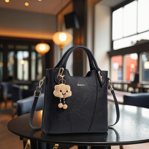 Elegante Borsa a Tracolla da Donna Versione Coreana alla Moda con Cerniera in Materiale PU Versatile e Alla Moda Nuovo Stile Grande Capacità - Product Image 1