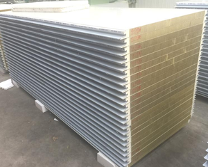 Tôles <span class=keywords><strong>de</strong></span> toiture isolées ondulées Norme AU/BS <span class=keywords><strong>Panneau</strong></span> sandwich pour toiture et mur Laine <span class=keywords><strong>de</strong></span> roche PU FIBRE <span class=keywords><strong>DE</strong></span> VERRE - Product Image 1