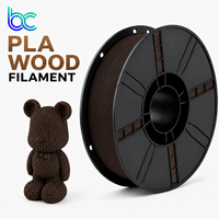 Filamen Kayu Becreative PLA 1.75mm 1kg Walnut Oak Kayu Alami Warna Tunggal FDM Printer 3D Pencetakan Cetakan Ketahanan Tinggi Grosir