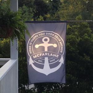 Biểu Tượng Tùy Chỉnh In Dày Dệt Kim Polyester Treo Vải Biểu Ngữ Với Khoen - Product Image 2