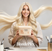 Poudre décolorante Blondeplex 11 niveaux, décoloration rapide des cheveux, avec technologie PLEX, fabriqué en Italie, avec cuillère doseuse incluse