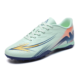 Chaussures de football respirantes en cuir synthétique AG TF pour adultes, prêtes à être expédiées, tendance, pour l'entraînement et la performance athlétique - Product Image 1
