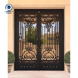 <span class=keywords><strong>Puerta</strong></span> de Hierro Forjado Moderna Prima, de Seguridad, Anti-robo, Apertura Manual, para <span class=keywords><strong>Entrada</strong></span> Principal de Villa, Estilo Francés - Product Image 2