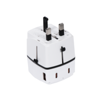 PD35W OEM ODM Adaptateur de voyage universel 2 USB 2 Type C avec prises EU US AUS UK Adaptateur international Chargeur de voyage dans le monde entier