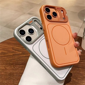 เคสโทรศัพท์แม่เหล็กแบบด้านเรียบหรูคุณภาพสูงสำหรับ iPhone 17 12 13 14 15 16 Pro Max สไตล์ Mecha พร้อมกรอบรูป ป้องกันแรงกระแทก - Product Image 2