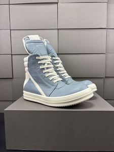 Chaussures montantes sportives à lacets pour hommes Designer OwenS en cuir véritable, plateforme plate, respirantes, tendance, pour le skateboard urbain - Product Image 5