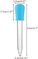 1 pipette compte-gouttes en silicone transparent de 5 ml, embout bulbe pour enfants, pour l'alimentation des enfants et l'art culinaire