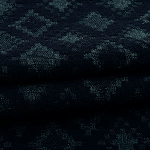 奈斯新款时尚深黑绿钻石几何图案厚亚克力涤纶锦缎提花面料睡衣婚纱 - Product Image 4