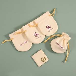 Sacs d'emballage pour parfums, pochettes d'emballage pour lunettes de soleil, logo personnalisé imprimé, pochettes en velours à cordon pour bijoux - Product Image 1