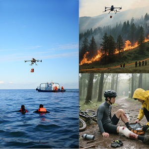 Sistema de Lanzamiento de Carga LKTOP PT-4 para Matrice M350/M400, Sistema de Lanzamiento Aéreo de 4 Etapas, Carga Máxima de 55 lb para Rescate/Pesca/Entrega - Product Image 5