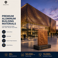Panneaux de façade à fentes en aluminium perforé et peint, légers, pour revêtement mural de bâtiment, personnalisés OEM Inno 2026
