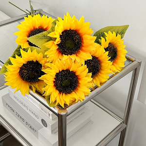 Flor Artificial <span class=keywords><strong>de</strong></span> Girasol Amarillo <span class=keywords><strong>de</strong></span> Tallo Único <span class=keywords><strong>al</strong></span> <span class=keywords><strong>por</strong></span> <span class=keywords><strong>Mayor</strong></span>, <span class=keywords><strong>de</strong></span> Plástico y Seda, para Centros <span class=keywords><strong>de</strong></span> Mesa <span class=keywords><strong>de</strong></span> Boda, Atrezzo <span class=keywords><strong>de</strong></span> Fotografía para Hoteles, Decoración del Hogar - Product Image 5