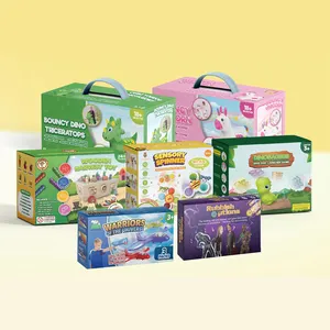 Factory Price Custom Printing Foldable Baby Girls Doll Gift Children Kids Toy Packaging Cardboard Paper Box With PVC Window