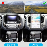 Reproductor de DVD Android Navihua de 14.4 Pulgadas para Chevrolet Colorado 2019-2023, Radio con Pantalla Vertical, Carplay, Estéreo, Audio