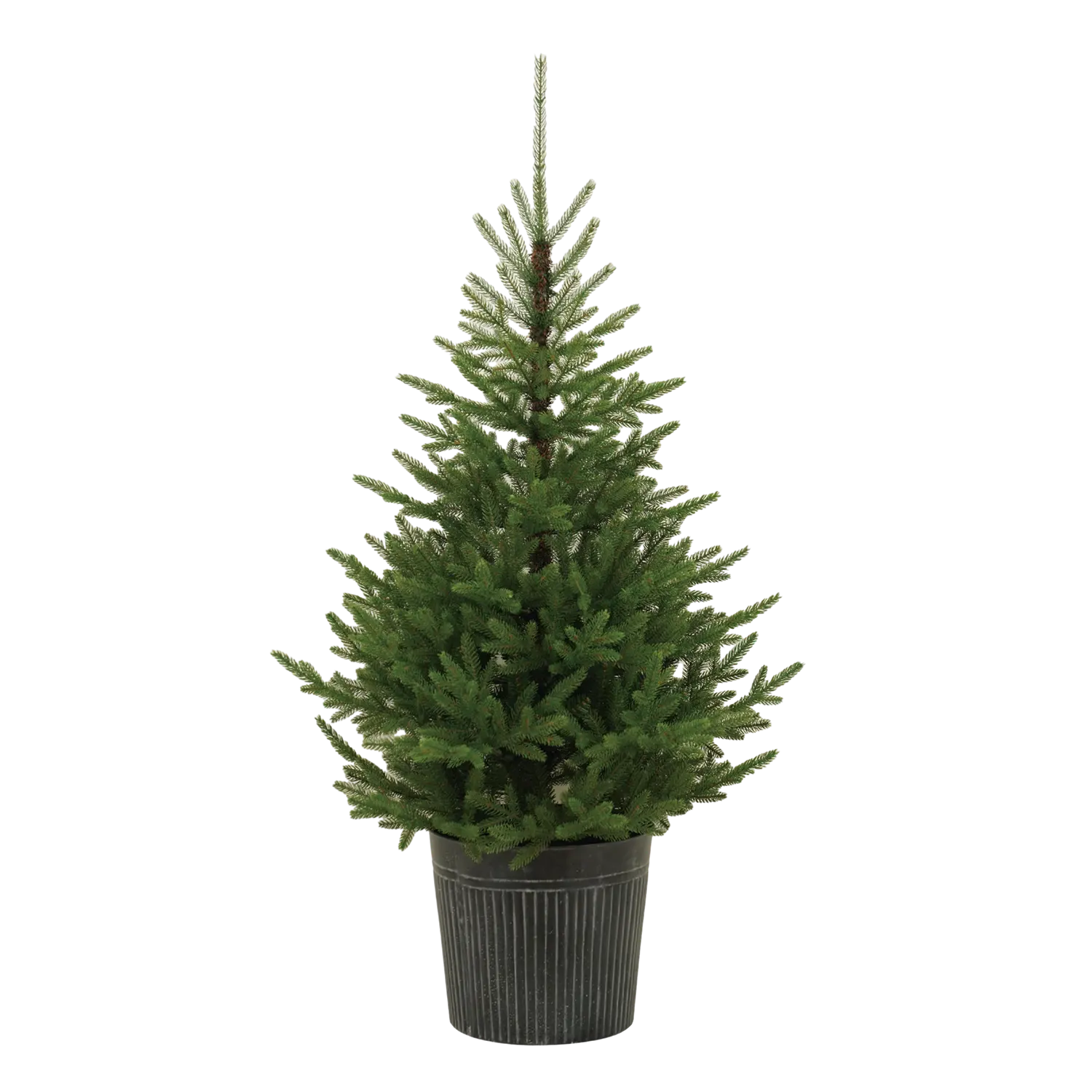 Senmasine 4.5ft 5ft Pvc Pe Mixed Pine Needle Artificial Christmas Potted Trees For Outdoor Indoor Home Festival Decoration