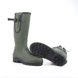 Stivali da uomo in Neoprene di alta qualità stivali da pioggia impermeabili stivali da caccia in gomma naturale per l'agricoltura