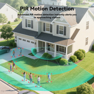 1080P HD tầm nhìn ban đêm thông minh video chuông cửa máy ảnh liên lạc ngoài trời với 2-cách gọi điện thoại vòng cửa thông minh điện thoại - Product Image 3