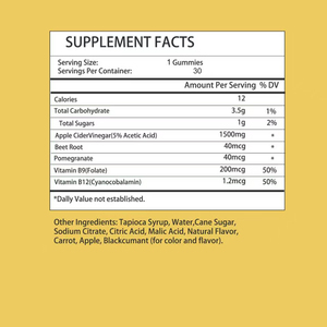 Wholesale Custom Apple Cider Vinegar <b>Gummies</b> <b>Gummies</b> <b>Candy</b> Helps Manage Weight Support Metabolic Function - Product Image 5