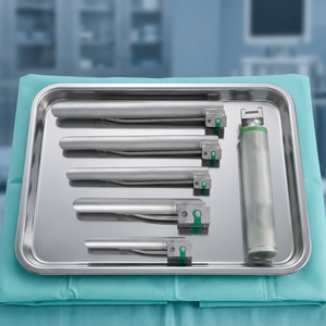 Ensemble de laryngoscope à fibre optique Renix International Miller RXT-5006-1, qualité allemande, acier inoxydable, instruments d'anesthésie manuels - Product Image 3