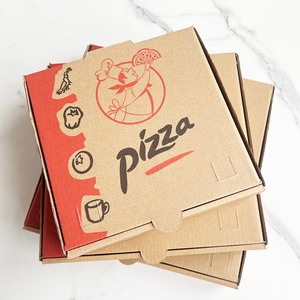 Boîte d'emballage en papier jetable écologique avec logo personnalisé pour pizza, <span class=keywords><strong>burger</strong></span>, hot-dog, restauration à emporter, vaisselle jetable - Product Image 5