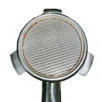 Saringan Puck Espresso Baja Tahan Karat 304 Food Grade 51mm 58.5mm Pelat Filter Distribusi Kopi Lapis Ganda